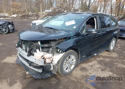 2021 Toyota Sienna Platinum из США, поврежденный, VIN 5TDESKFC0MS032270